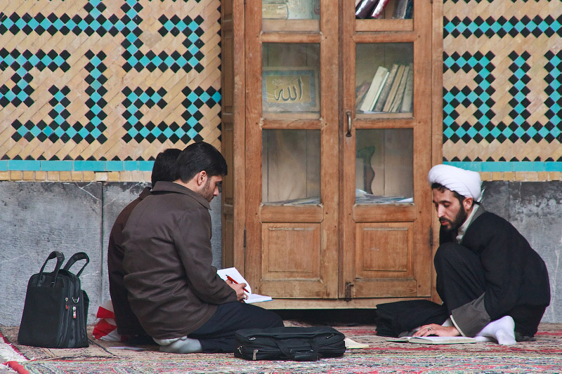 В мечети в Исфахане