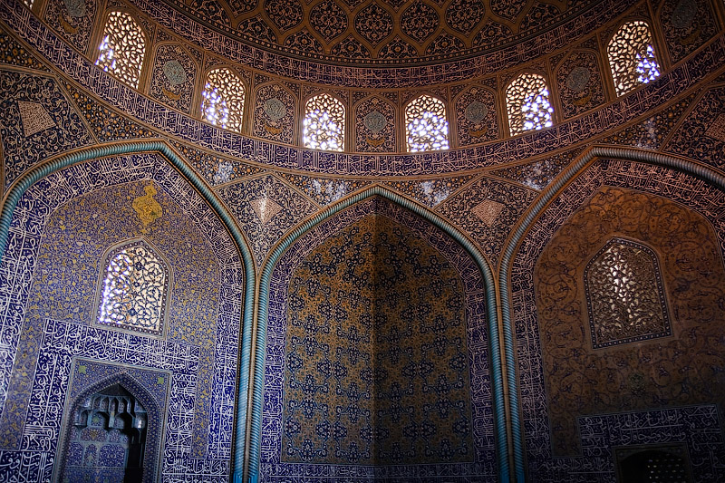 Внутри мечети, Исфахан